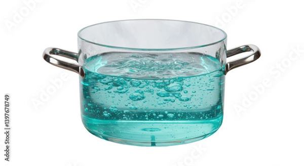 Fototapeta Isolated Pot of Boiling Water