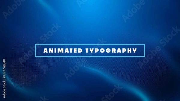 Obraz Animated Typography