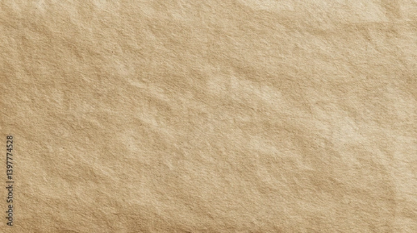 Fototapeta A textured, beige surface with subtle variations, resembling natural paper or fabric, offering a warm, neutral background.