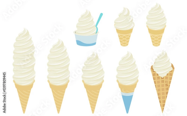 Obraz ソフトクリームセット