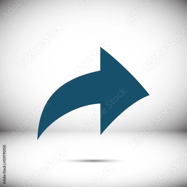 Fototapeta arrow icon stock vector illustration flat design