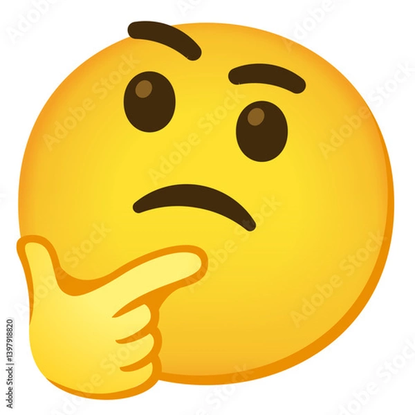 Obraz  Thinking Face Emoji  
