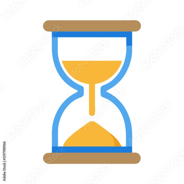 Obraz  Stylish Sand Timer Clock Graphic
