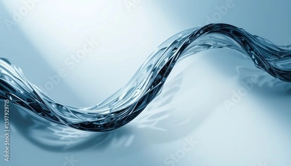 Fototapeta Fluid motion dance abstract space digital art modern aesthetics close-up view inspiration for creativity