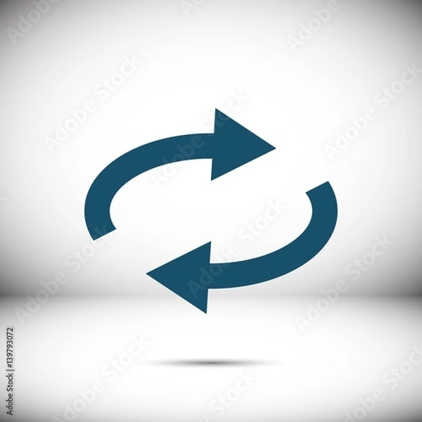 Obraz arrow icon stock vector illustration flat design