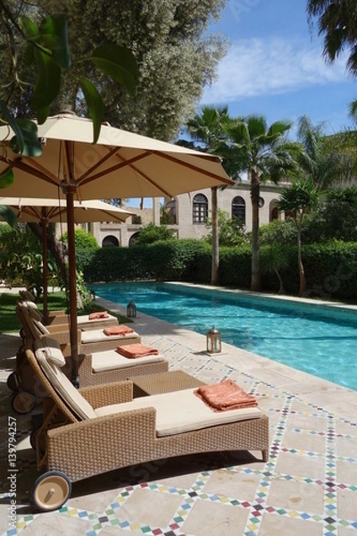 Obraz Moroccan swimming pool