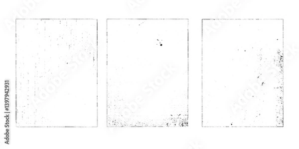 Fototapeta Grunge Urban Backgrounds set.Texture Vector.Dust Overlay Distress Grain ,Simply Place illustration over any Object to Create grungy Effect .abstract,splattered , dirty, texture for your design.


