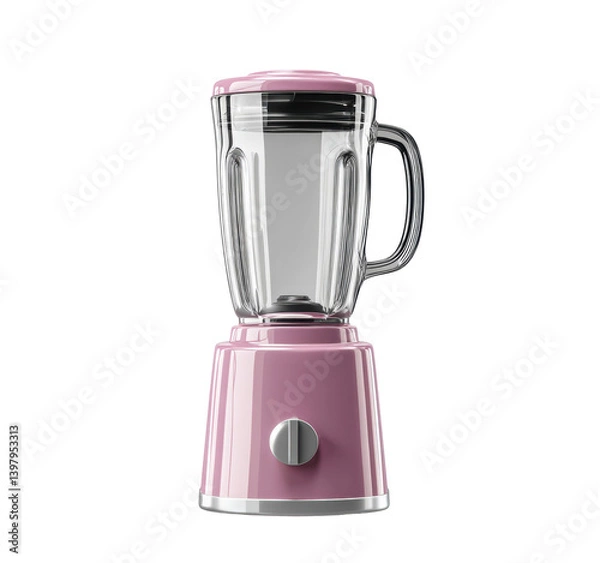 Obraz Stylish kitchen blender for making smoothies and soups on a transparent background, cut out