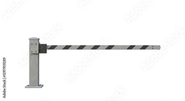 Fototapeta Isolated Barrier Gate