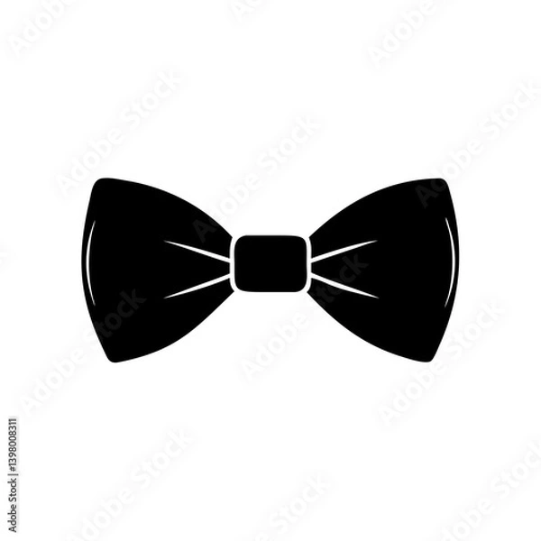 Obraz bow tie icon, bow tie silhouette vector illustration-simple silhouette illustration of bow tie, perfect for bow tie logos and icons