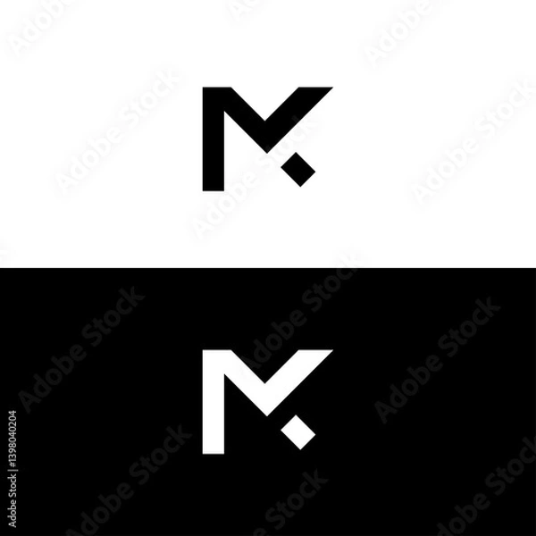 Obraz Letter M vector logo template illustration design