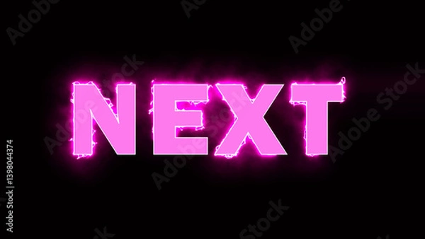 Obraz Open elegant 3D text effect. Editable text style effect with pink color theme illustration