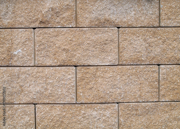 Fototapeta Brick wall with a brown and gray color