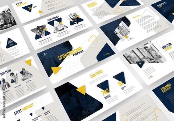Fototapeta Sponsorship Proposal Presentation Template