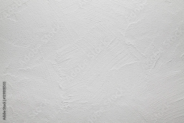 Fototapeta White background or texture - plastered wall