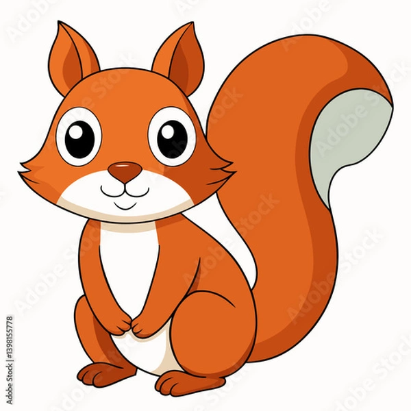 Fototapeta squirrel with acorn