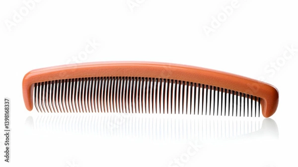 Obraz Wooden Comb On White Background