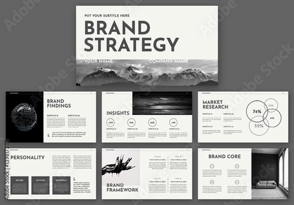 Obraz Brand Strategy Presentation Layout