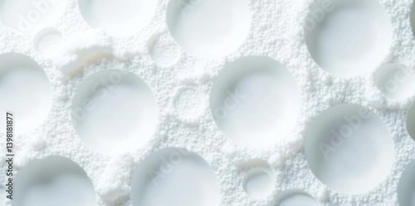 Fototapeta White foamy texture with soap bubbles on a surface,  bubbles,  clean
