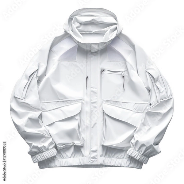 Obraz Lightweight windbreaker mockup showcase apparel photography studio environment product concept