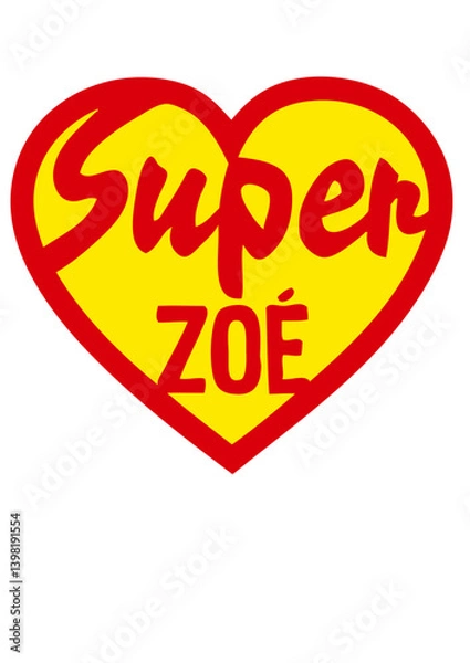 Obraz coeur super zoe