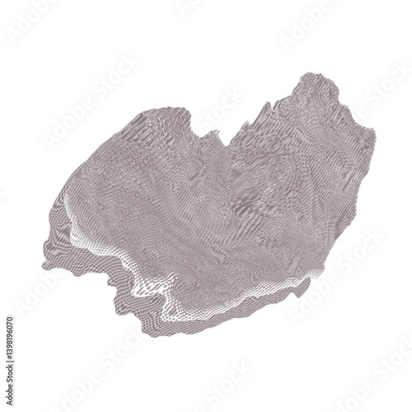 Fototapeta 茶色の変形図形ペイント柄フレーム