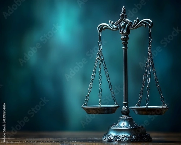 Fototapeta A scale of justice symbolizing fairness and balance
