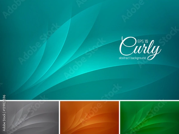 Fototapeta curly abstract background