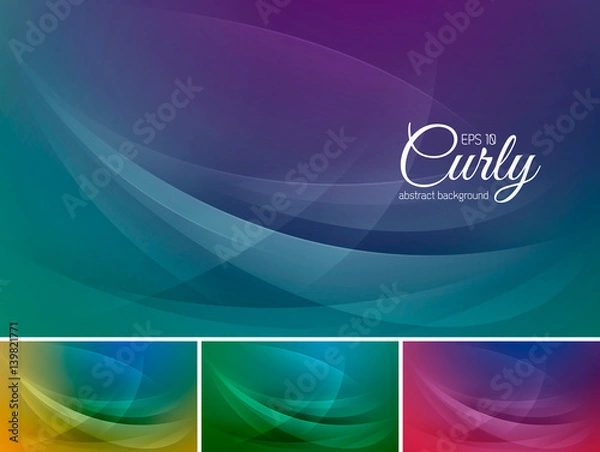 Fototapeta curly abstract background