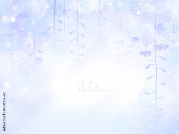 Obraz 淡い藤の花のやさしい背景