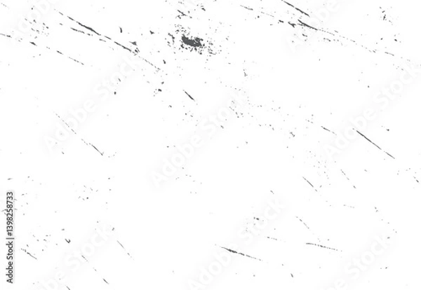 Fototapeta Distressed overlay texture. Grunge background. Dirty monochrome pattern of the old worn surface. Vintage worn pattern. The surface is covered with scratches.	