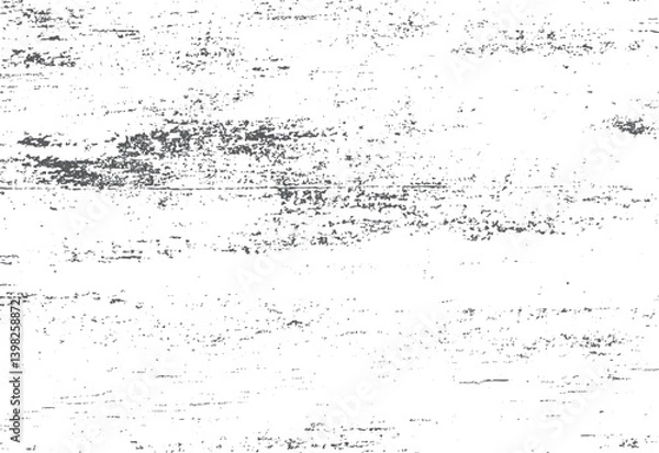 Fototapeta Old worn overlay distressed uneven background. Rough, dirty, grainy design. Vintage grunge paper texture. Scratched or cracked vector illustration.	
