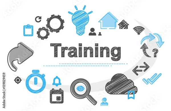 Obraz Szkolenie | Scribble Concept