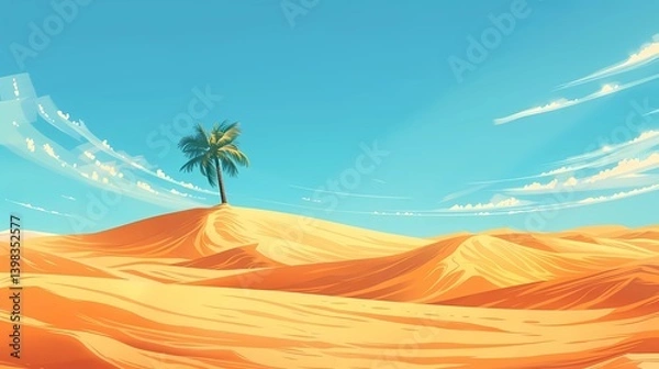 Fototapeta In the midst of their desert journey, a rolling dunes, Generative AI illustrations. 