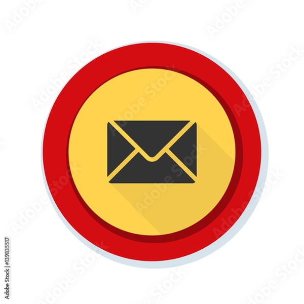Obraz Mail button illustration