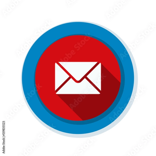 Obraz Mail button illustration