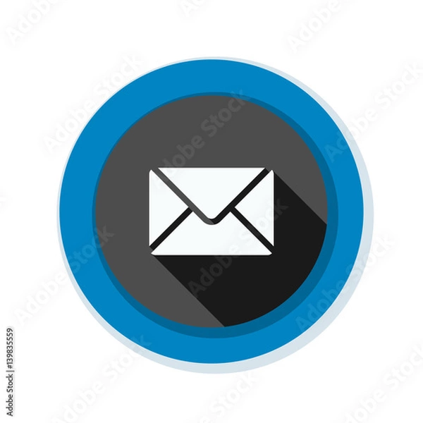 Obraz Mail button illustration