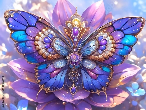 Obraz Ornate Butterfly on Flower