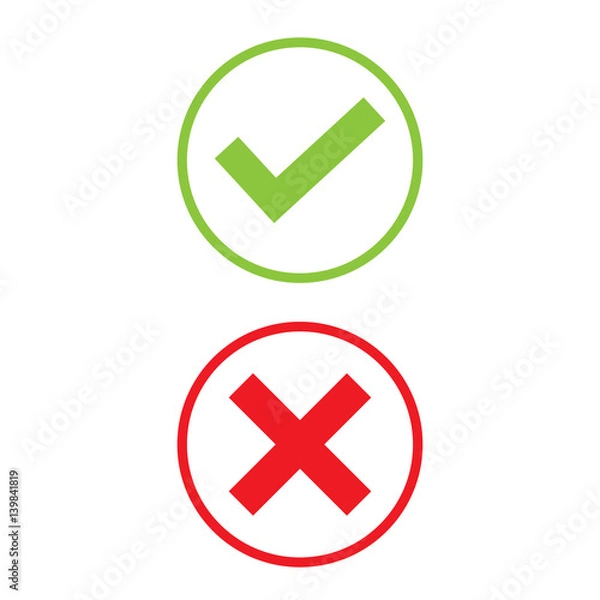 Obraz Right and Wrong icon