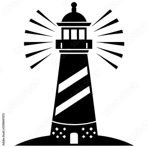 Obraz lighthouse vector illustration