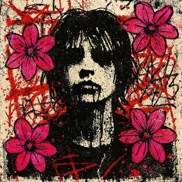 Obraz Grunge punk collage