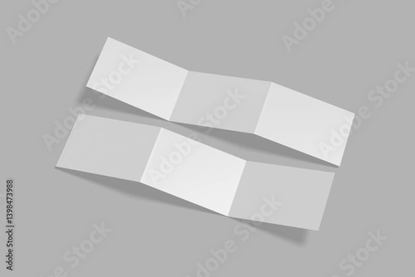 Obraz Landscape Brochure for design mockup 3D rendering