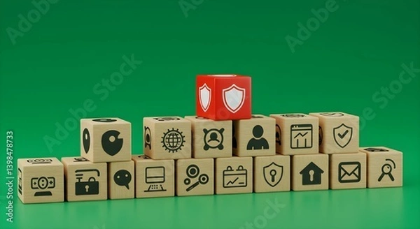 Fototapeta Rising Knowledge: Building Blocks of Growth and Safety