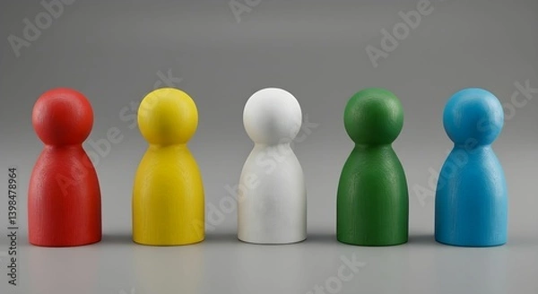 Fototapeta Diversity in Unity: Colorful Connections
