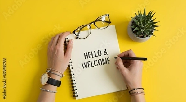 Fototapeta Creating Connections: A Warm Welcome