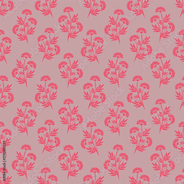 Fototapeta seamless floral pattern