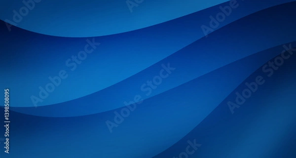 Fototapeta Blue blur motion background Serene Blue Gradient with Dynamic Diagonal Light Trails