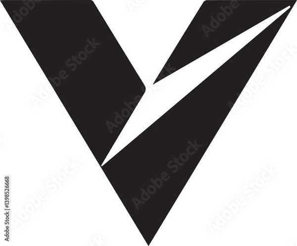 Obraz Creative V letter logo design