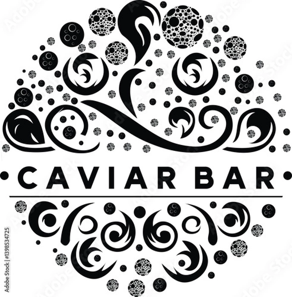 Obraz Caviar Bar logo design