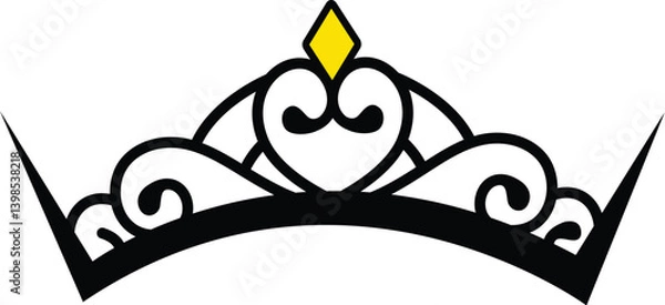 Obraz Queen's crown logo design